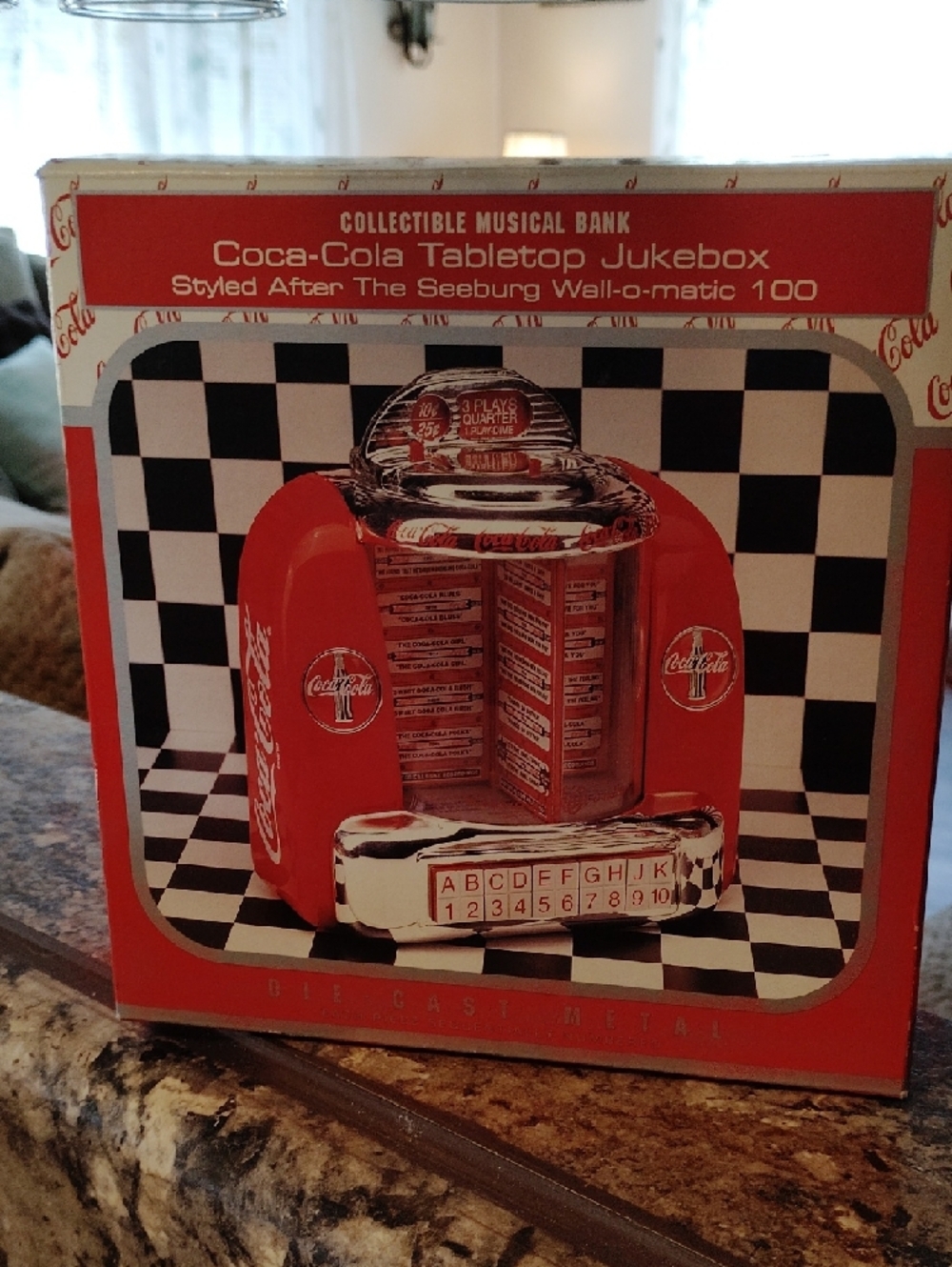 Coca-Cola Collectible Music Bank Table Top Jukebox New Inbox - Picture 2 of 9